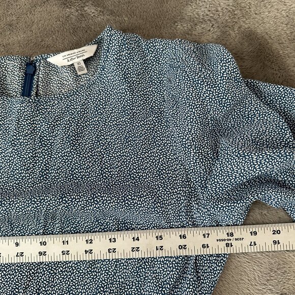 & Other Stories Blue Fit and Flare Mini Dress Women's 6 Short Sleeve - Picture 5 of 9